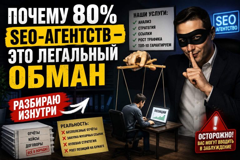 Почему 80% SEO-агентств — это легальный обман. Разбираю изнутри