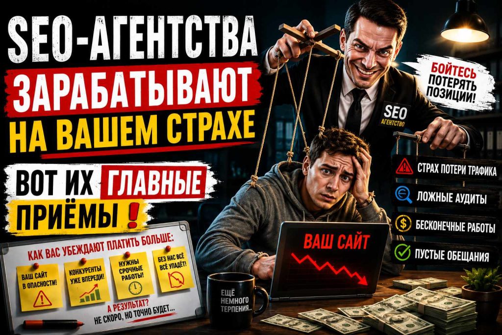 SEO-агентства зарабатывают на вашем страхе. Вот их главные приёмы