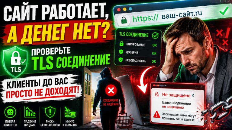 Сайт работает, а денег нет? Проверьте TLS соединение — клиенты до вас просто не доходят