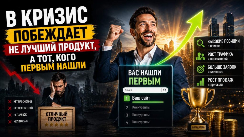 В кризис побеждает не лучший продукт, а тот, кого первым нашли