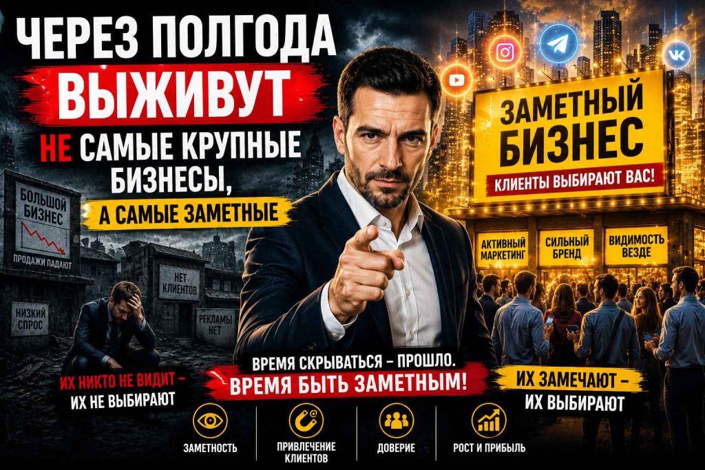 Через полгода выживут не самые крупные бизнесы, а самые заметные