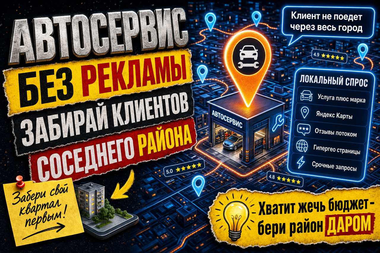 Автосервис без рекламного бюджета: как забрать клиентов у соседей по району