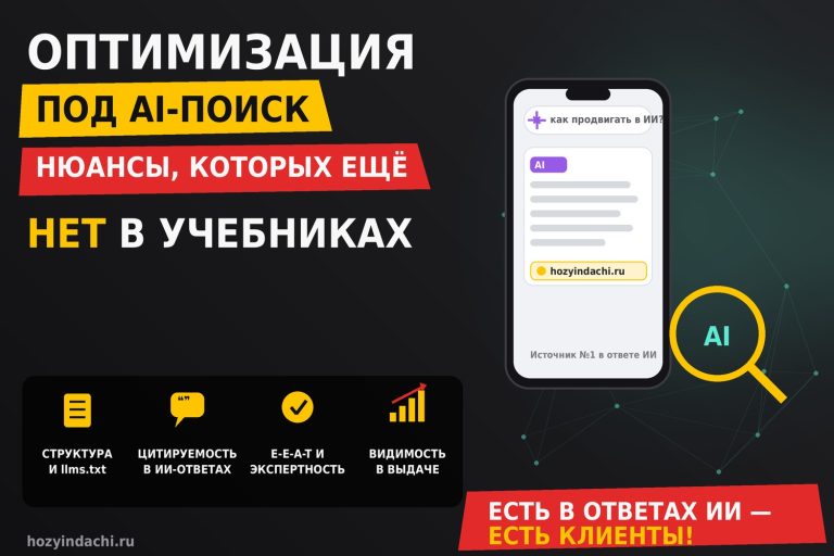 Оптимизация под AI-поиск: нюансы, которых ещё нет в учебниках