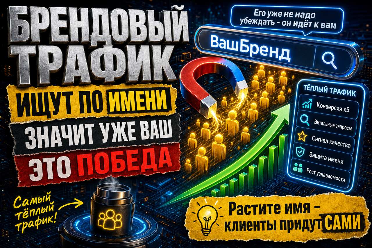 Брендовый трафик: когда вас ищут по имени — вы уже выиграли