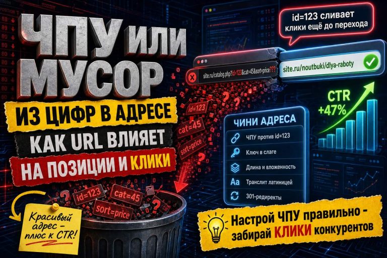 ЧПУ или мусор из цифр в адресе: как url влияет на позиции и клики