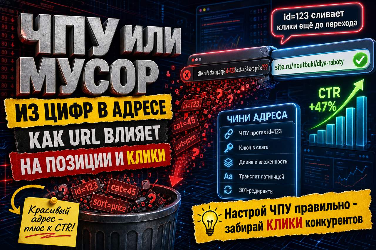 ЧПУ или мусор из цифр в адресе: как url влияет на позиции и клики