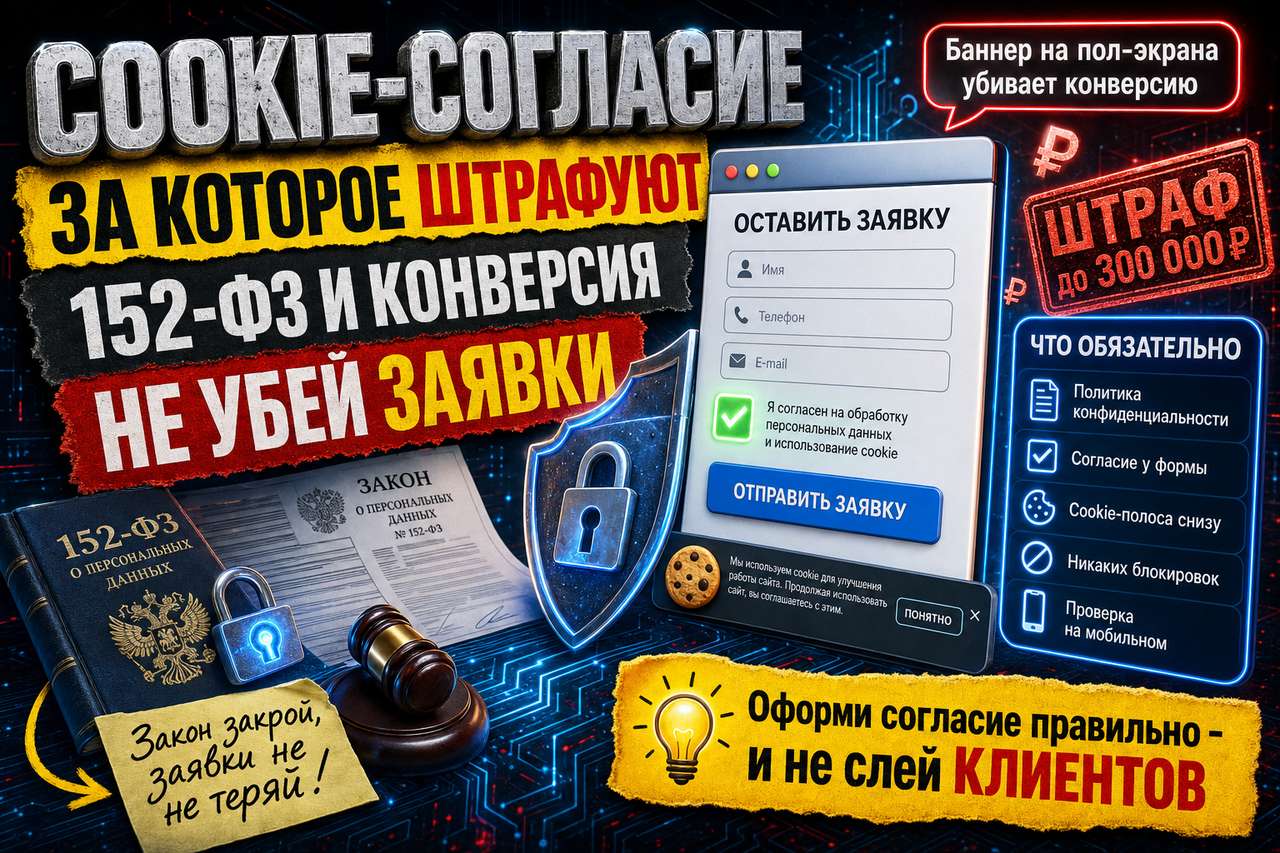 «Cookie-баннер и согласие на данные: юзабилити, за которое теперь ещё и штрафуют»
