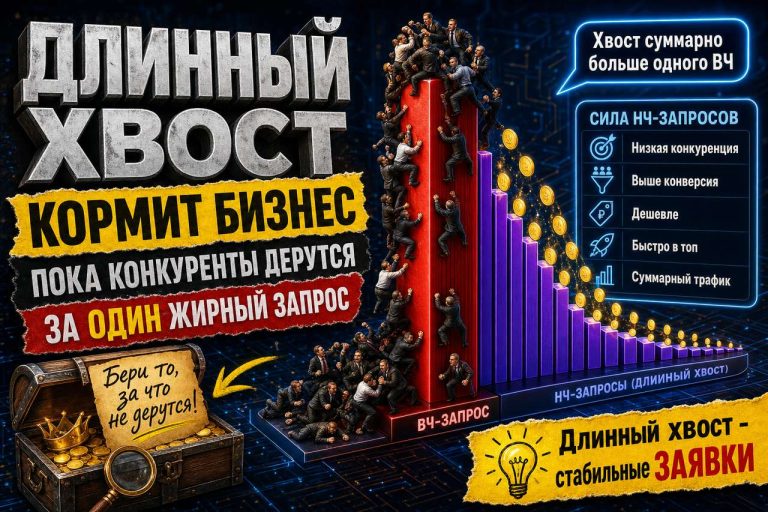 Длинный хвост кормит бизнес, пока конкуренты дерутся за один жирный запрос