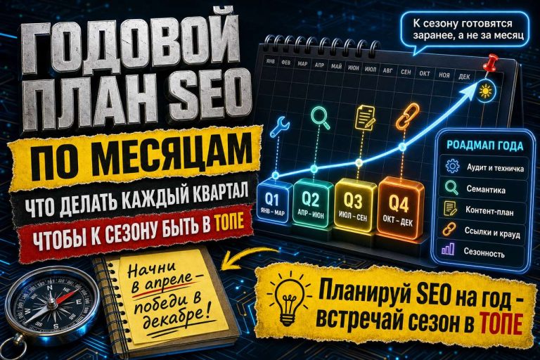 Годовой план SEO по месяцам: что делать, чтобы к сезону быть в топе