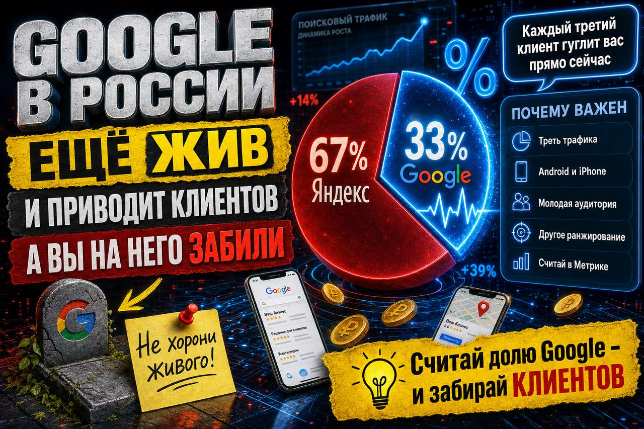 Google в России ещё жив: сколько клиентов вы теряете, забив на него