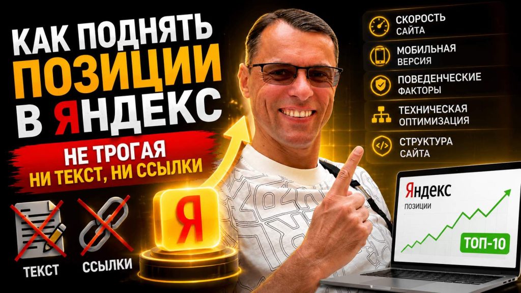 Как поднять позиции в Яндекс, не трогая ни текст, ни ссылки