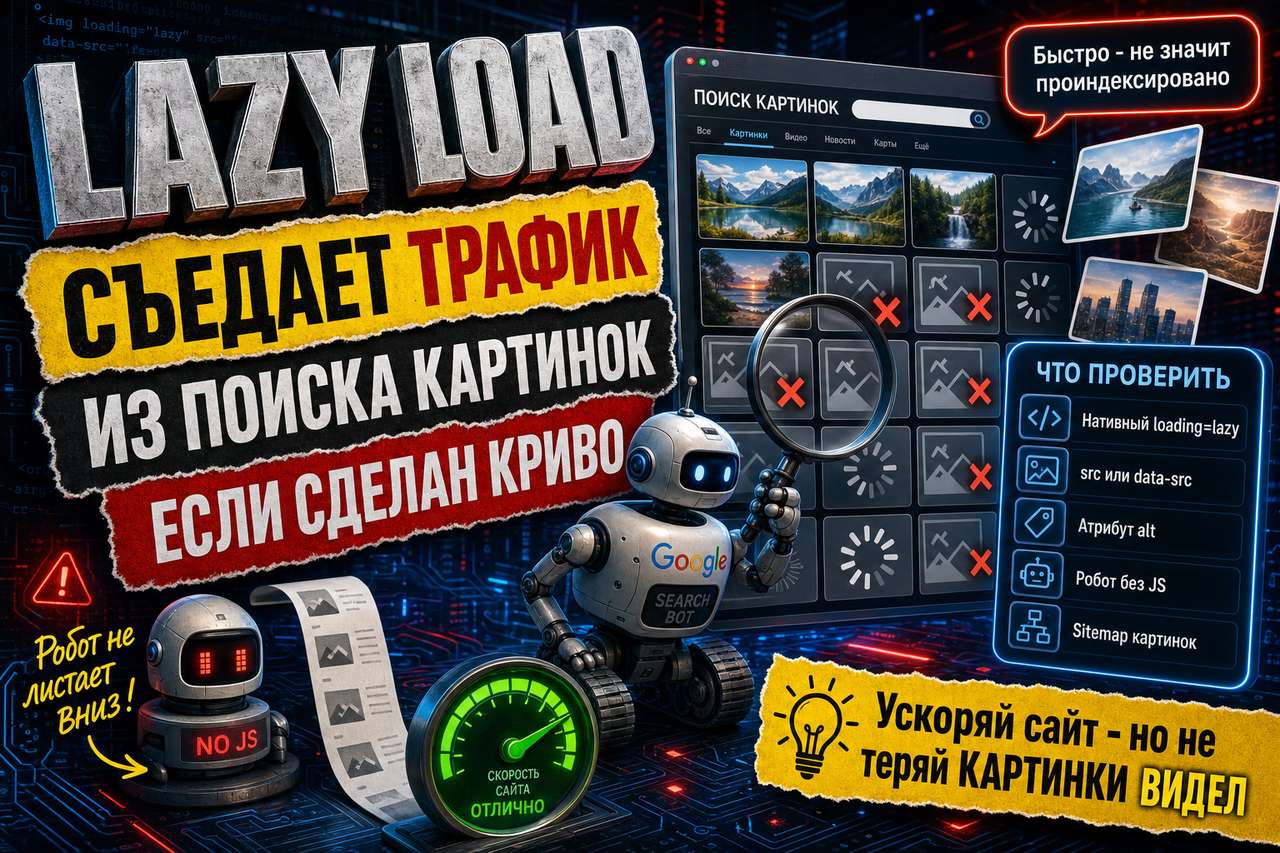 Ленивая загрузка картинок съедает ваш трафик из поиска по изображениям