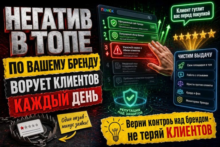 Негативный отзыв на первой странице по вашему бренду стоит клиентов каждый день