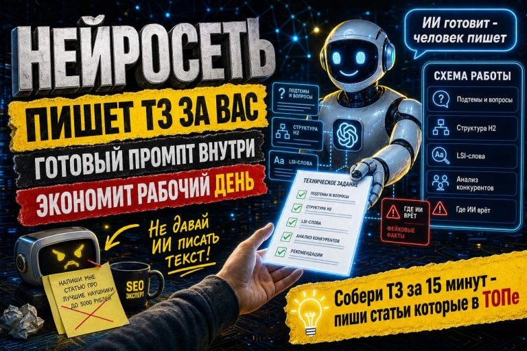 Нейросеть пишет техзадание на статью за вас: промпт, который экономит рабочий день