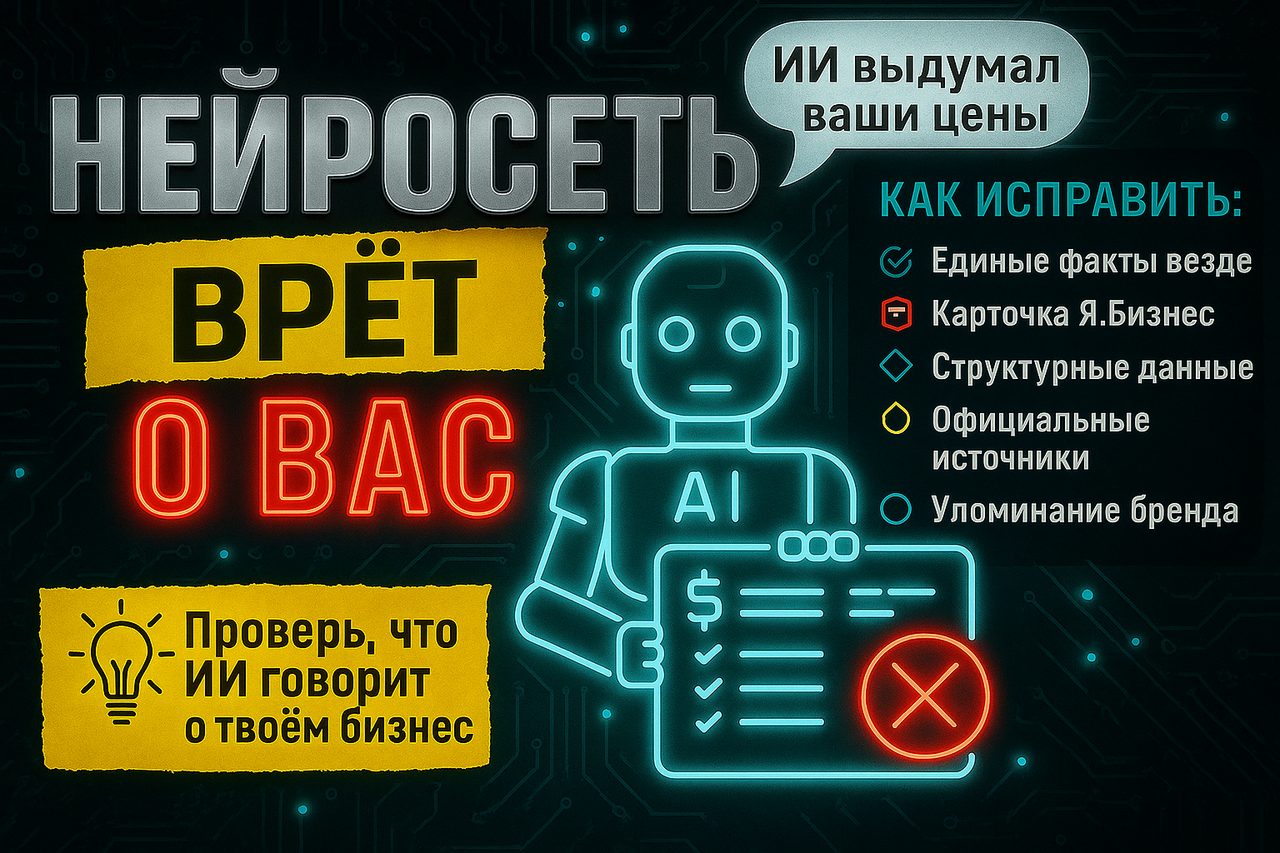 Галлюцинация ИИ про ваш бренд: нейросеть врёт клиентам, а вы не знаете