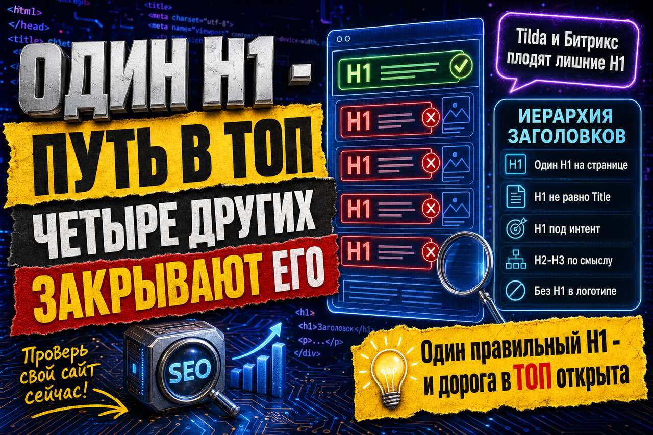 Один H1 открывает дорогу в топ, четыре других её закрывают