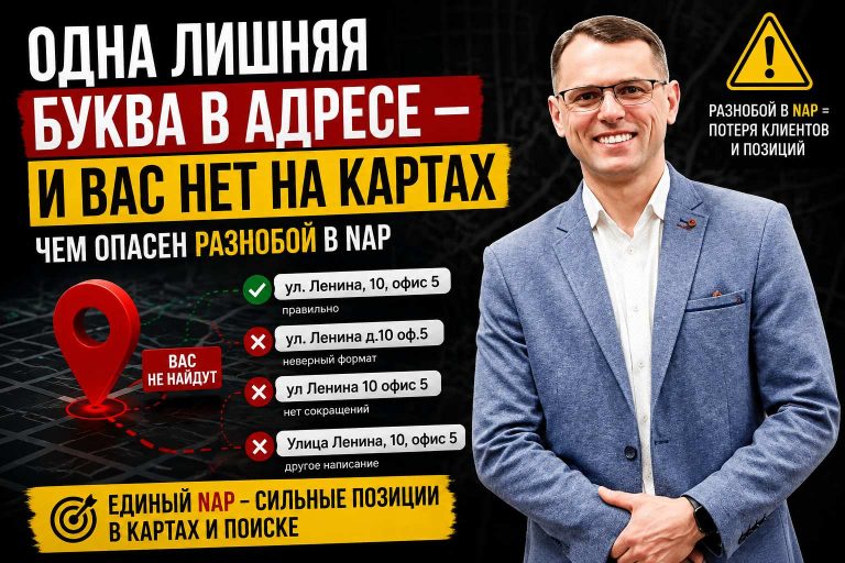 Одна лишняя буква в адресе — и вас нет на Картах: чем опасен разнобой в NAP