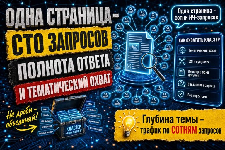 Одна страница закрывает сто запросов: что такое полнота ответа и тематический охват