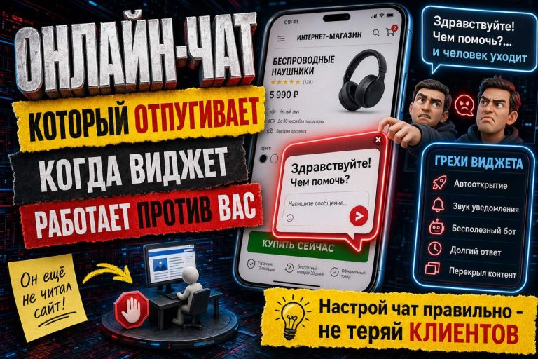 Онлайн-чат, который отпугивает: когда виджет работает против вас