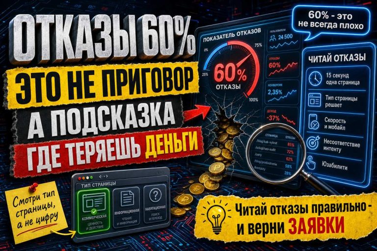 Отказы 60% — это не приговор, а подсказка, где вы теряете деньги