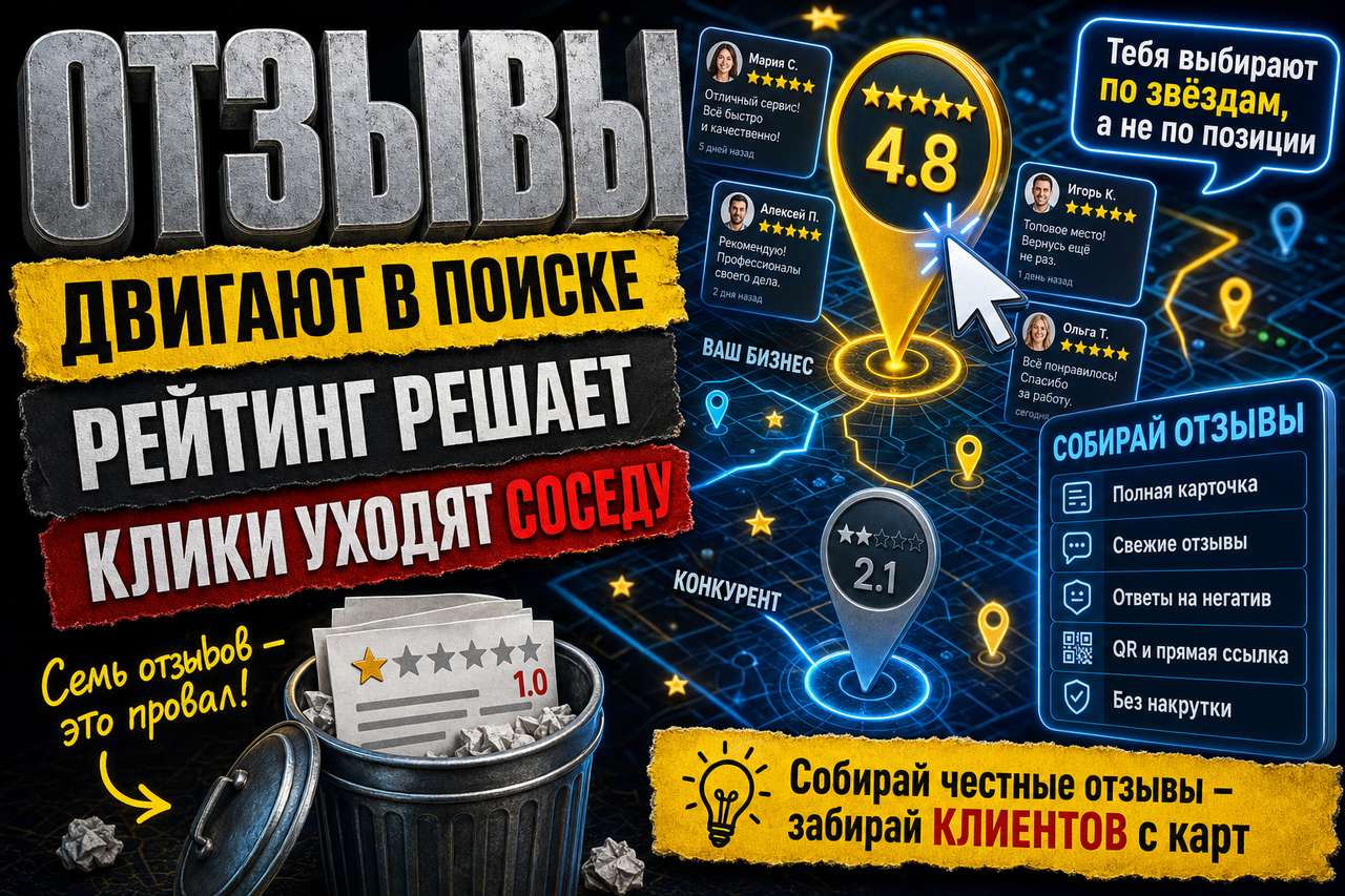 Отзывы на Яндекс.Картах двигают вас в поиске сильнее, чем вам кажется