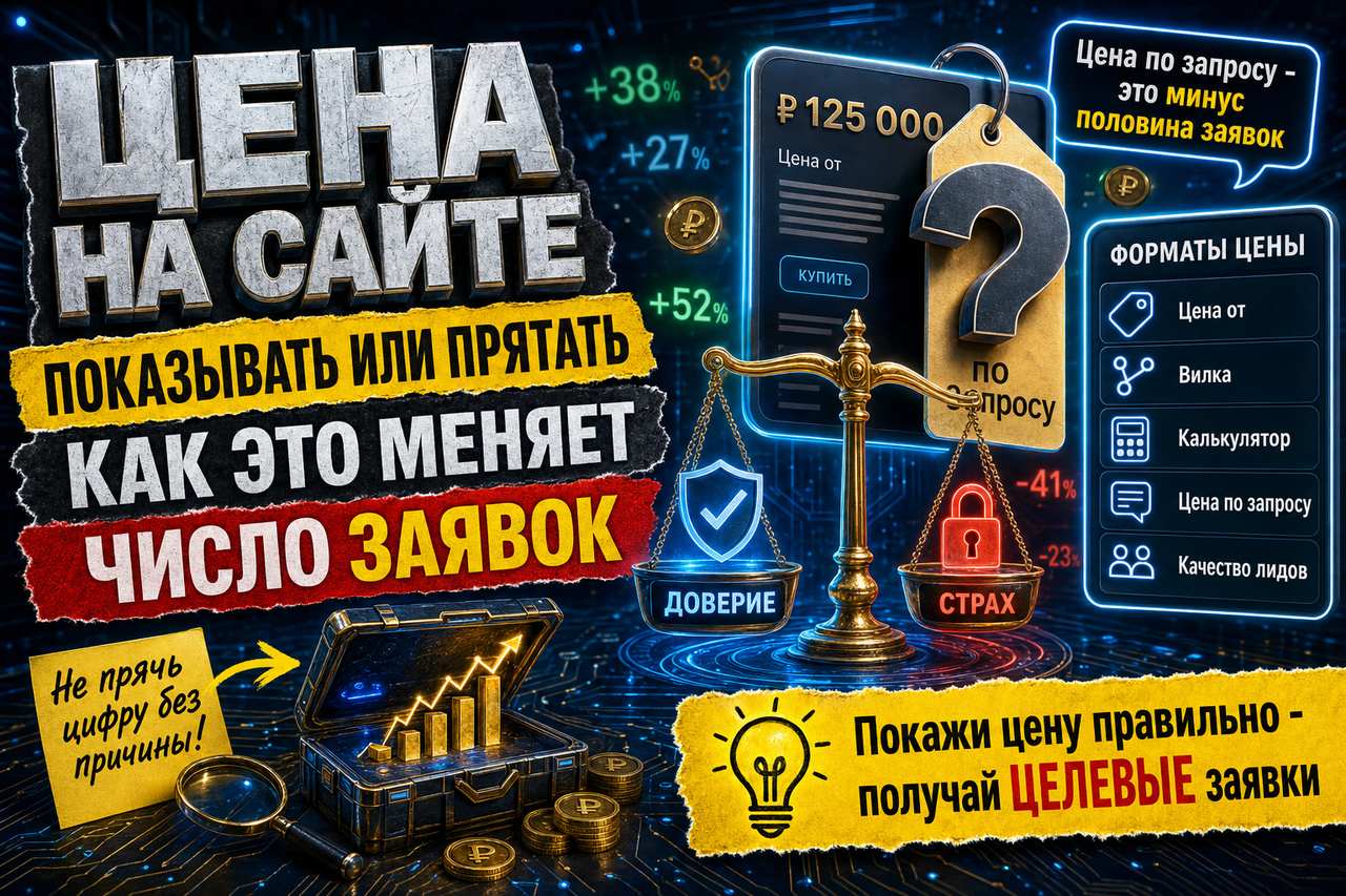 «Показывать цены на сайте или прятать — и как это меняет число заявок»
