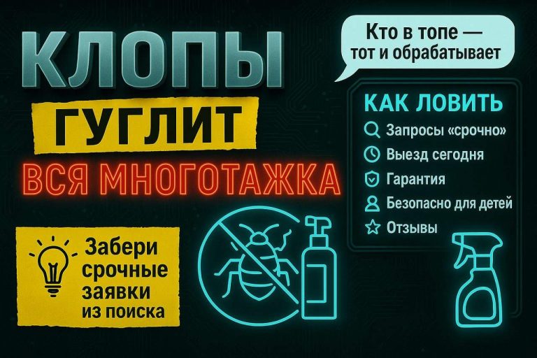 Тараканы у соседей — вся многоэтажка гуглит дезинфекцию. Кто в топе, тот и едет