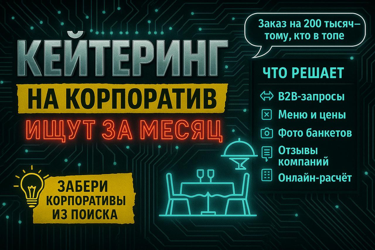 Кейтеринг на корпоратив ищут за месяц: заказ на 200 тысяч уходит тому, кто в топе