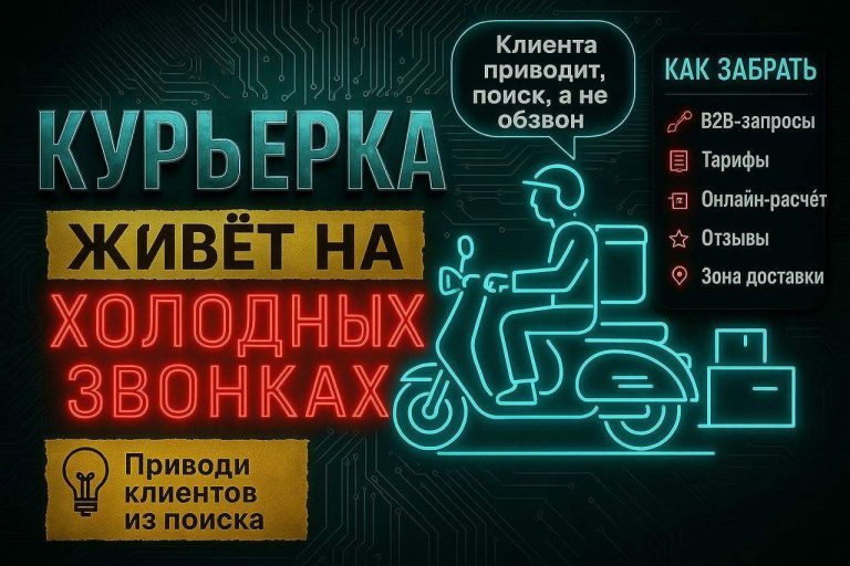 Курьерская доставка для бизнеса: клиента приводит поиск, а не холодные звонки
