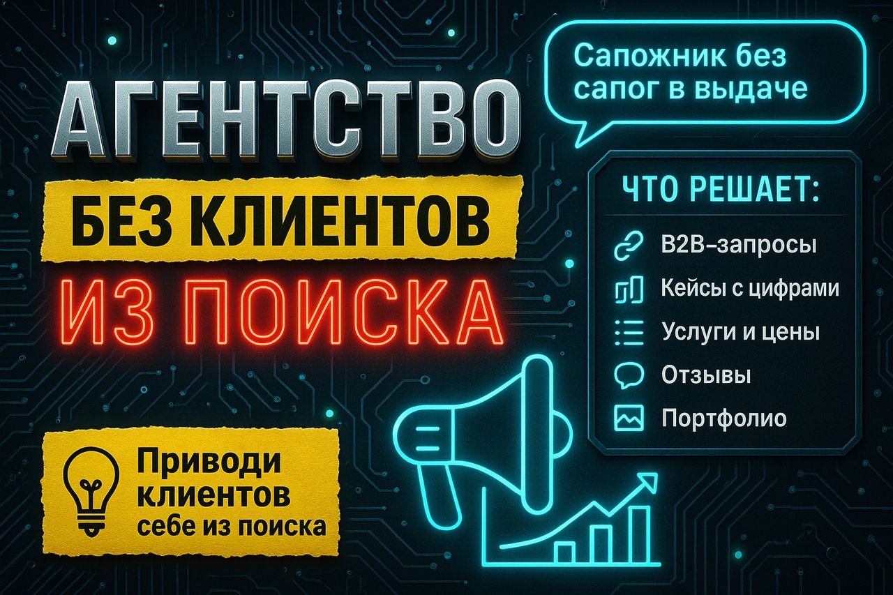 Рекламное агентство без клиентов из поиска — это сапожник без сапог
