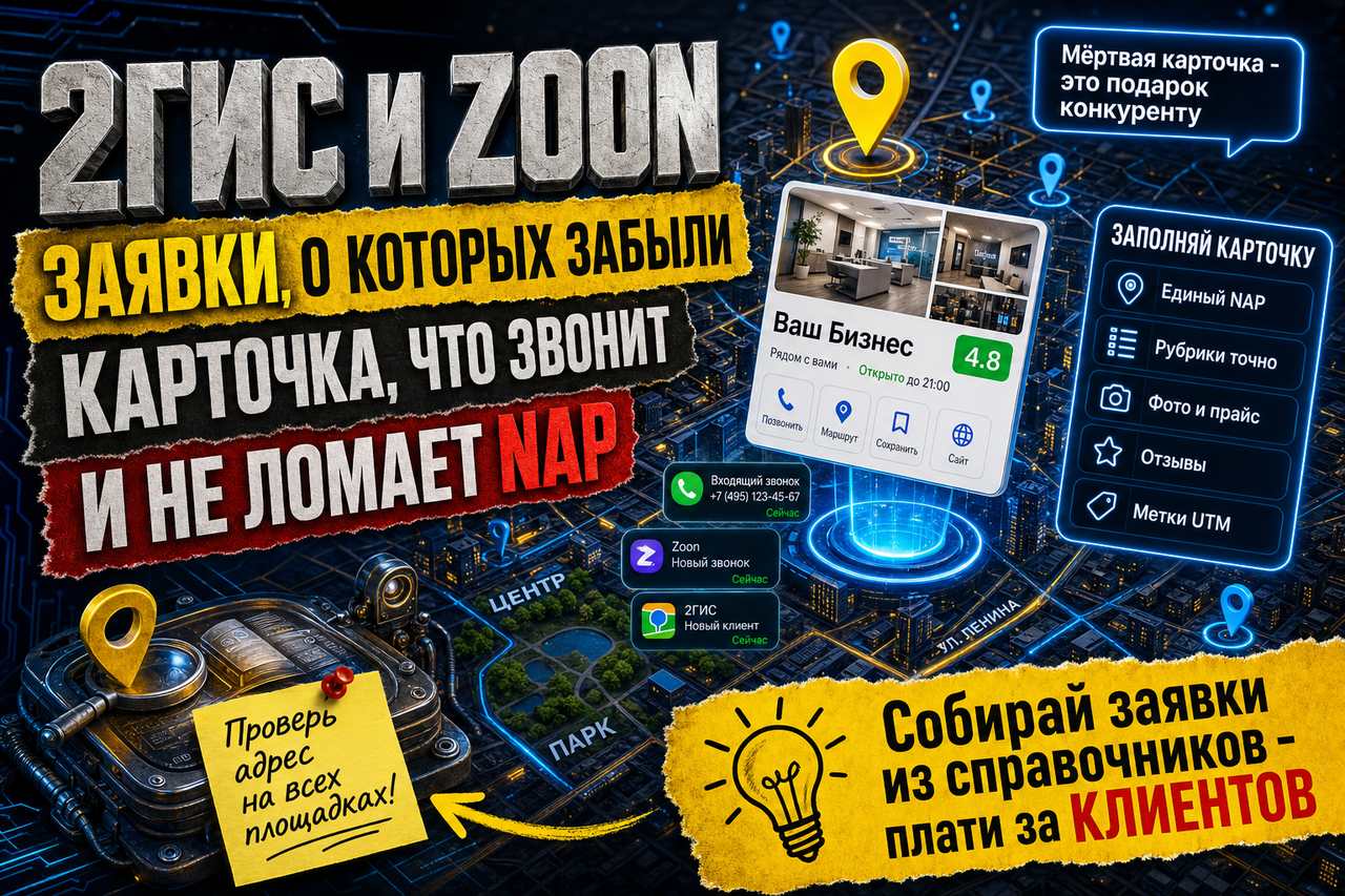 «Регистрация в 2ГИС, Zoon и отраслевых каталогах: заявки, о которых забывают»