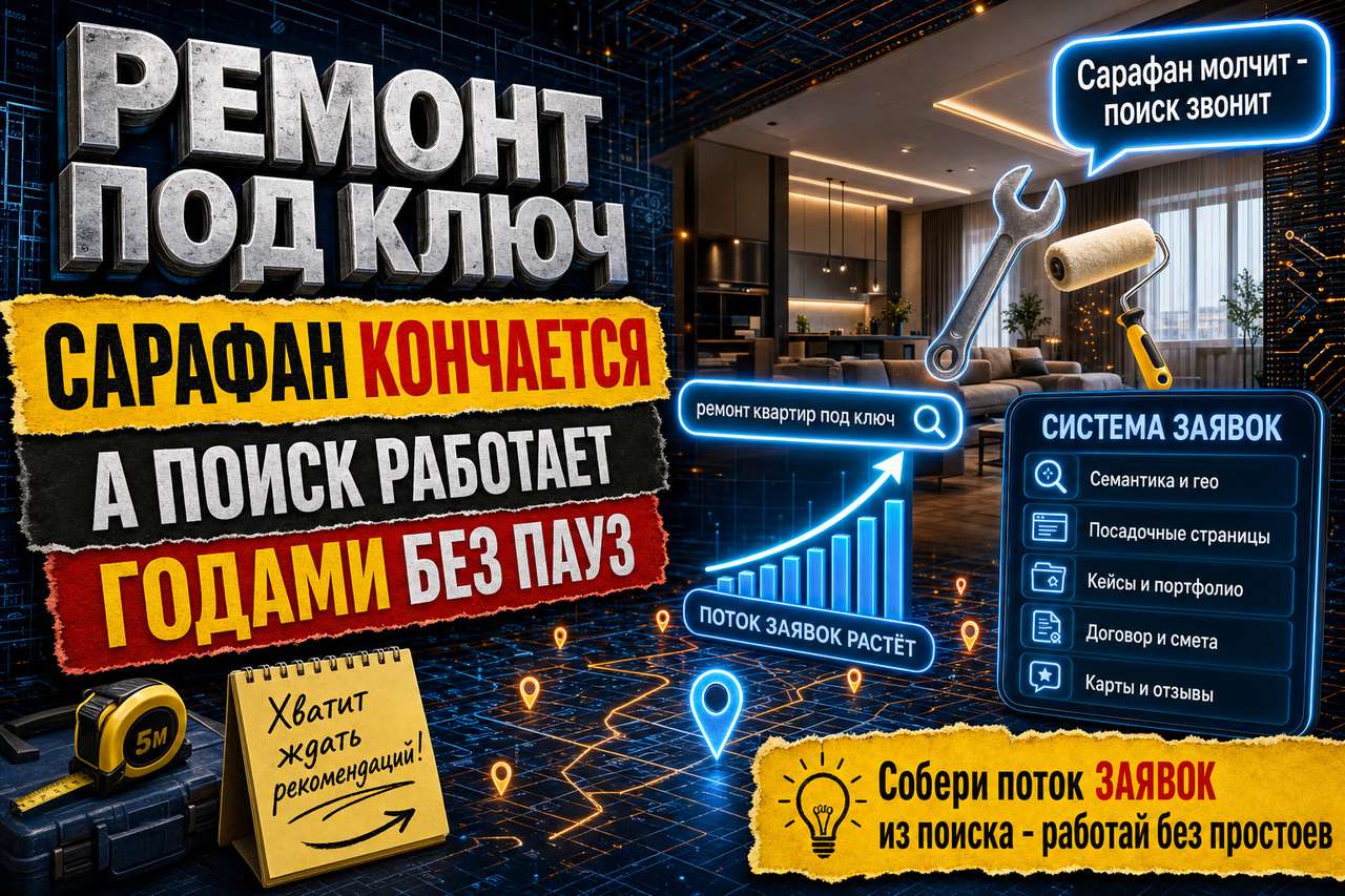 Ремонт квартир под ключ: сарафан кончается, а поиск работает годами