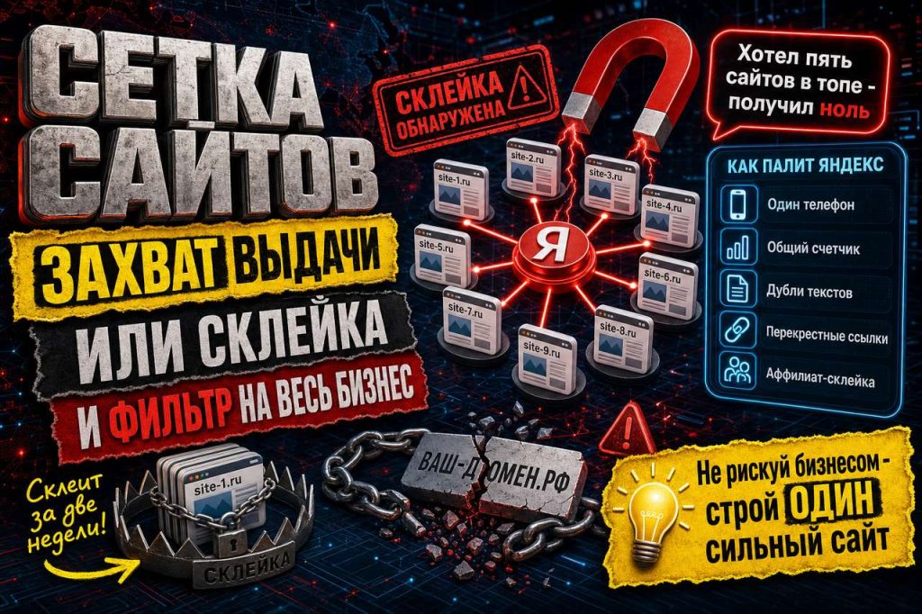 Сателлиты и сетка сайтов: рабочая схема 2026 или прямая дорога под фильтр