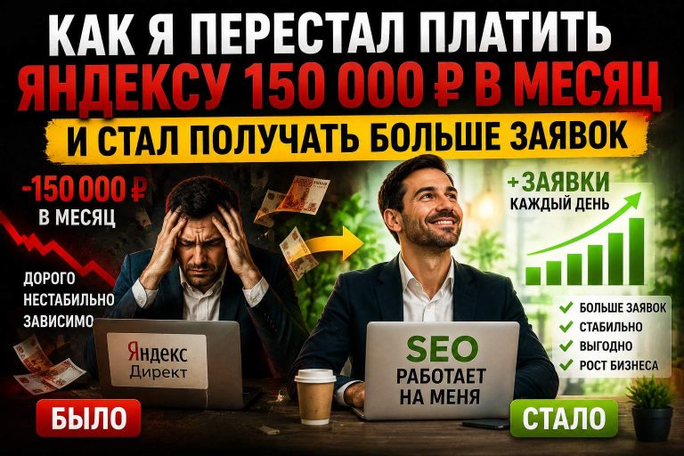 Как я перестал платить Яндексу 150 000 в месяц и стал получать больше заявок