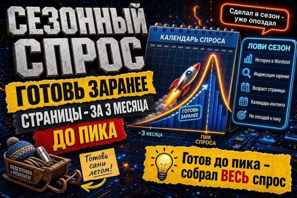 Сезонный спрос: почему страницы надо готовить за три месяца до пика