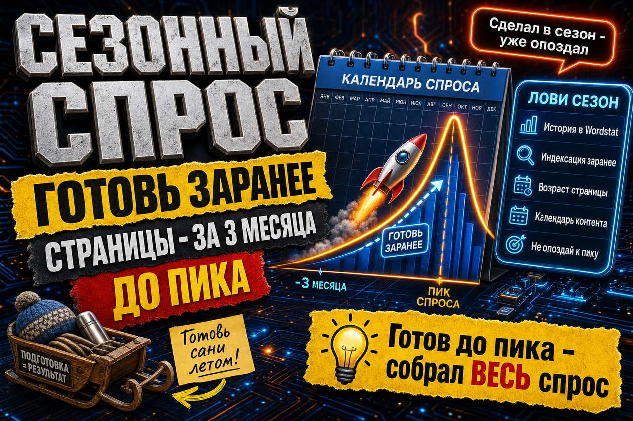 Сезонный спрос: почему страницы надо готовить за три месяца до пика