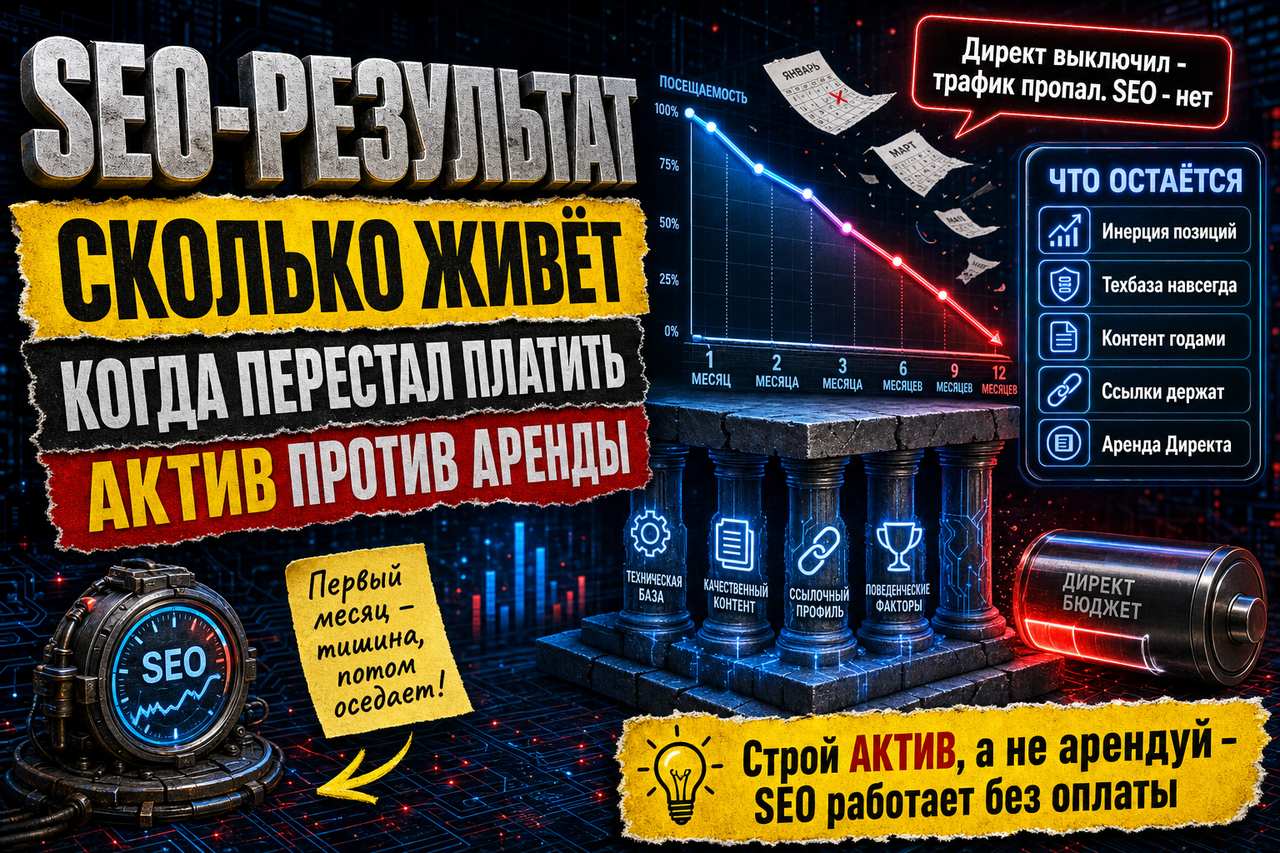 Сколько лет живёт SEO-результат после того, как вы перестали платить