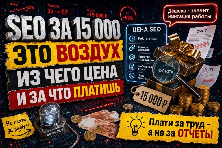 Сколько реально стоит SEO и почему за 15 000 в месяц вам продают воздух