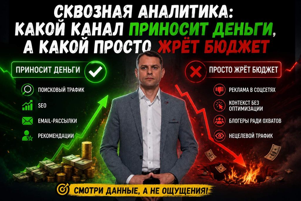 Сквозная аналитика: как посчитать ROI каждого канала рекламы