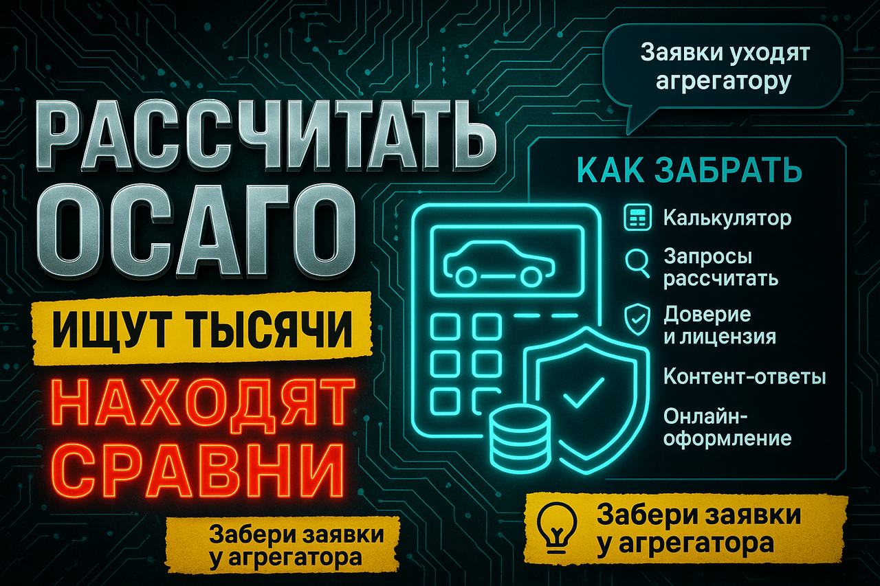 «Рассчитать ОСАГО» ищут тысячи раз в день — а находят Сравни.ру, не вас