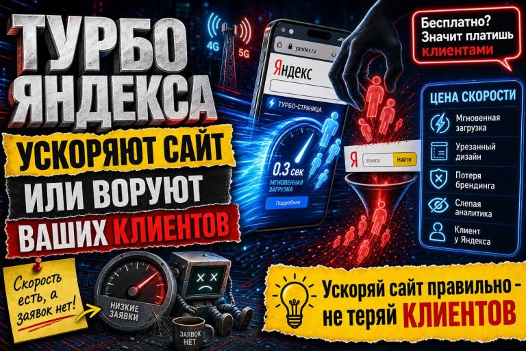 Turbo-страницы Яндекса: ускоряют сайт или воруют у вас клиентов и данные