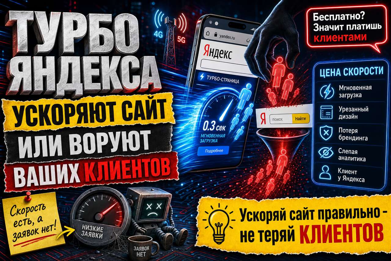 «Turbo-страницы Яндекса: ускоряют сайт или воруют у вас клиентов и данные»
