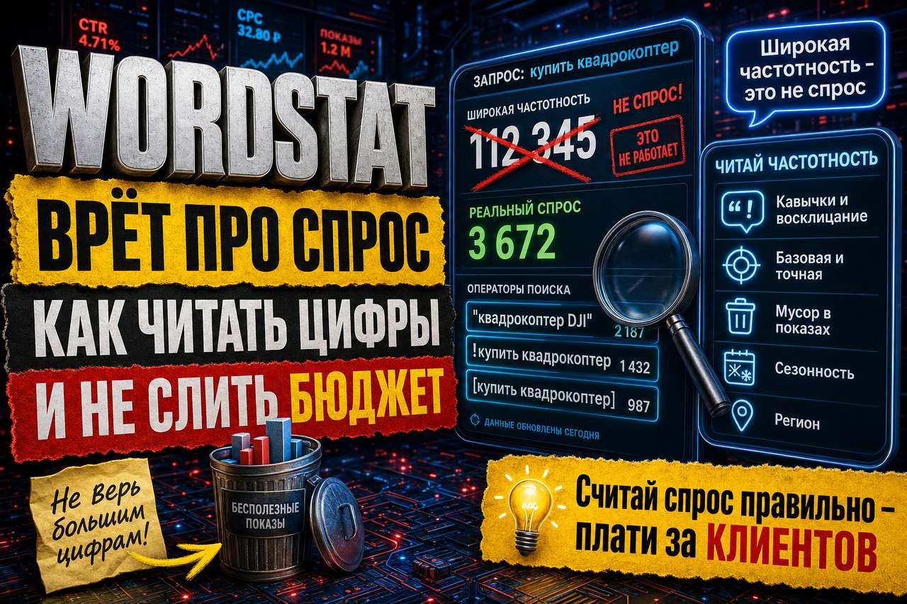 Wordstat врёт вам про спрос: как читать цифры и не слить бюджет на пустые запросы