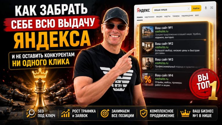 Как забрать себе всю выдачу Яндекса в своей нише — и не оставить конкурентам ни одного клика