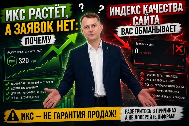 ИКС растёт, а заявок нет: почему Индекс качества сайта вас обманывает