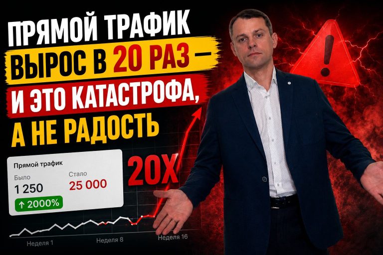 Прямой трафик вырос в 20 раз — и это катастрофа, а не радость