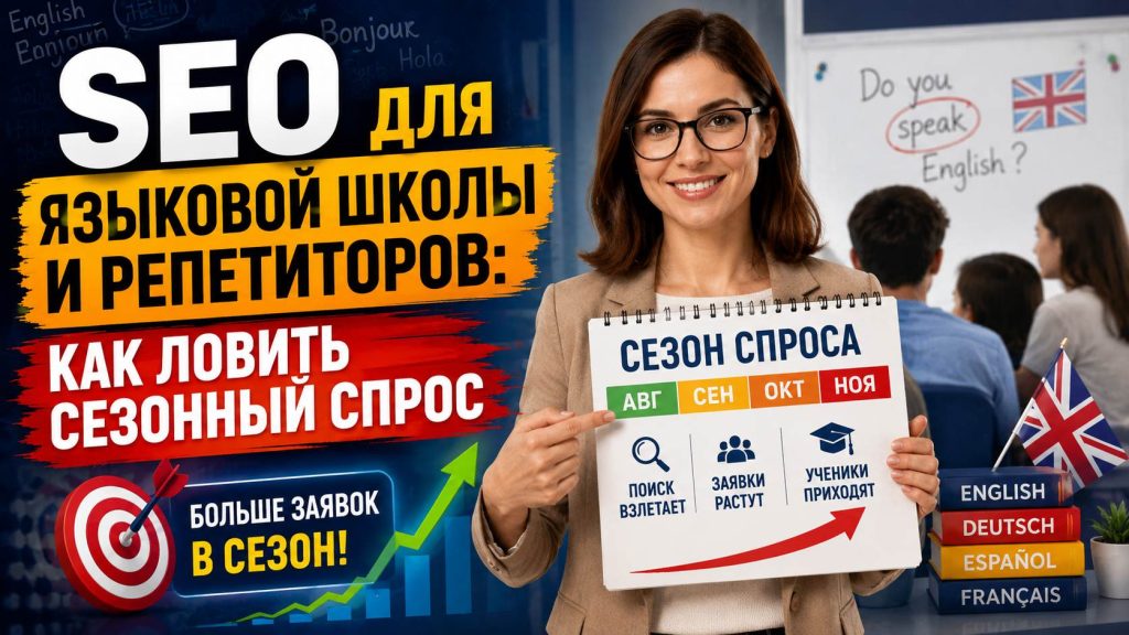 SEO для языковой школы и репетиторов: как ловить сезонный спрос