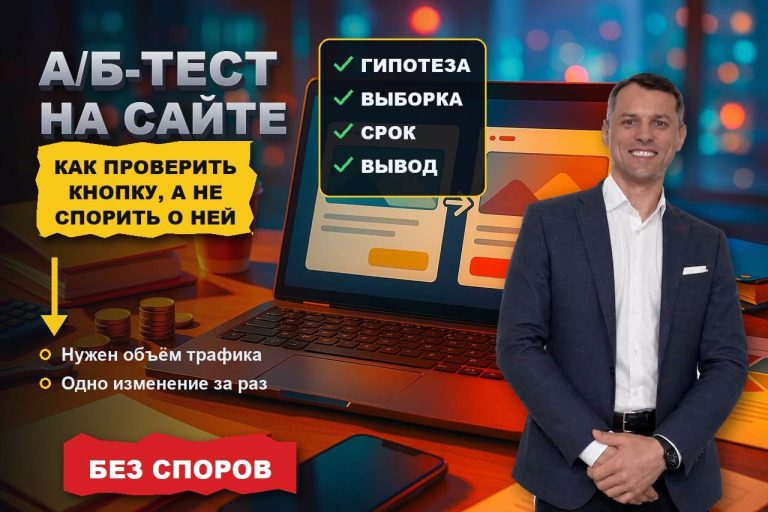 А/Б-тест на сайте малого бизнеса: как проверить кнопку, а не спорить о ней