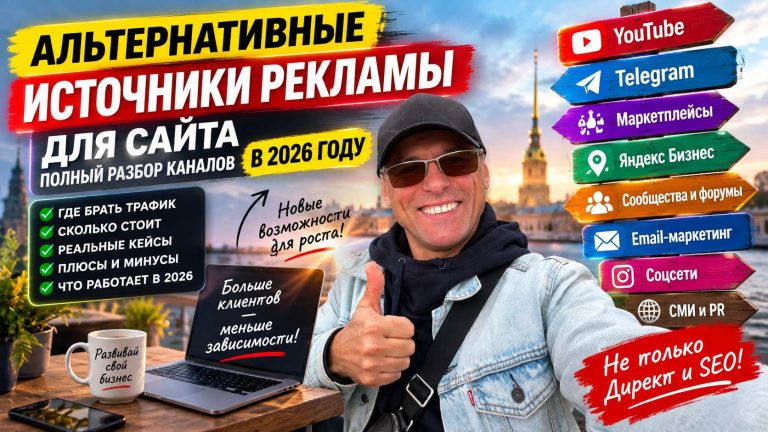 Альтернативные источники рекламы для сайта: полный разбор каналов в 2026 году