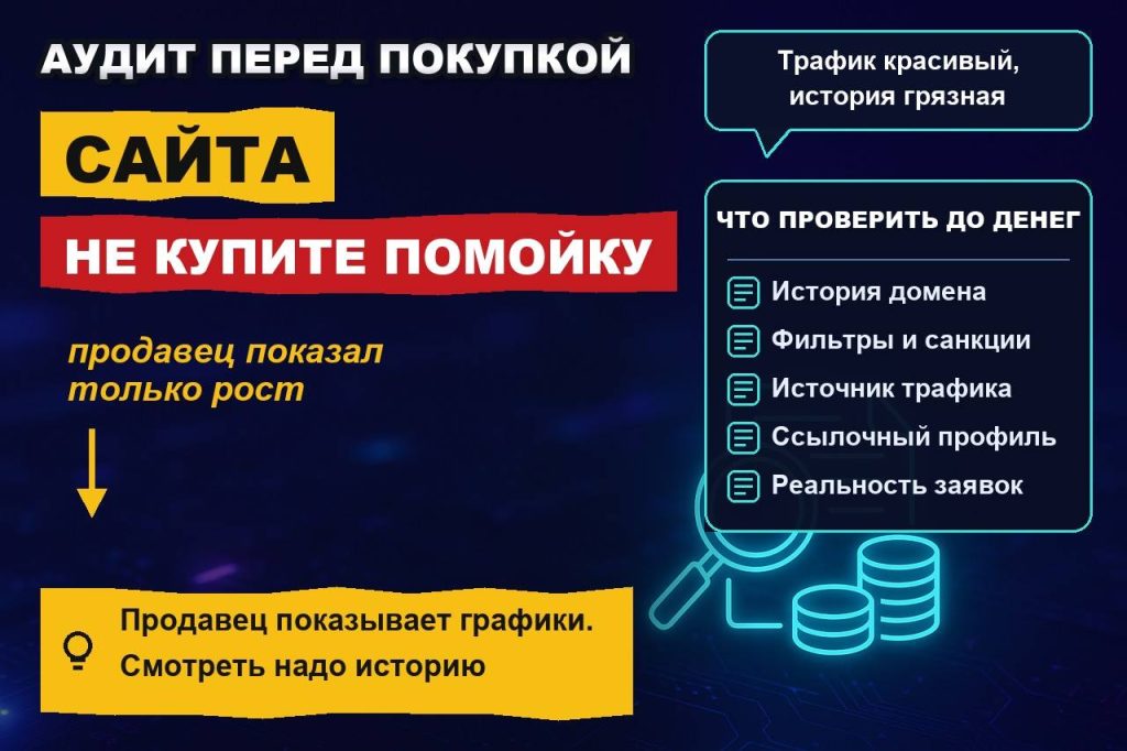 Аудит сайта перед покупкой: как не купить помойку с фильтром